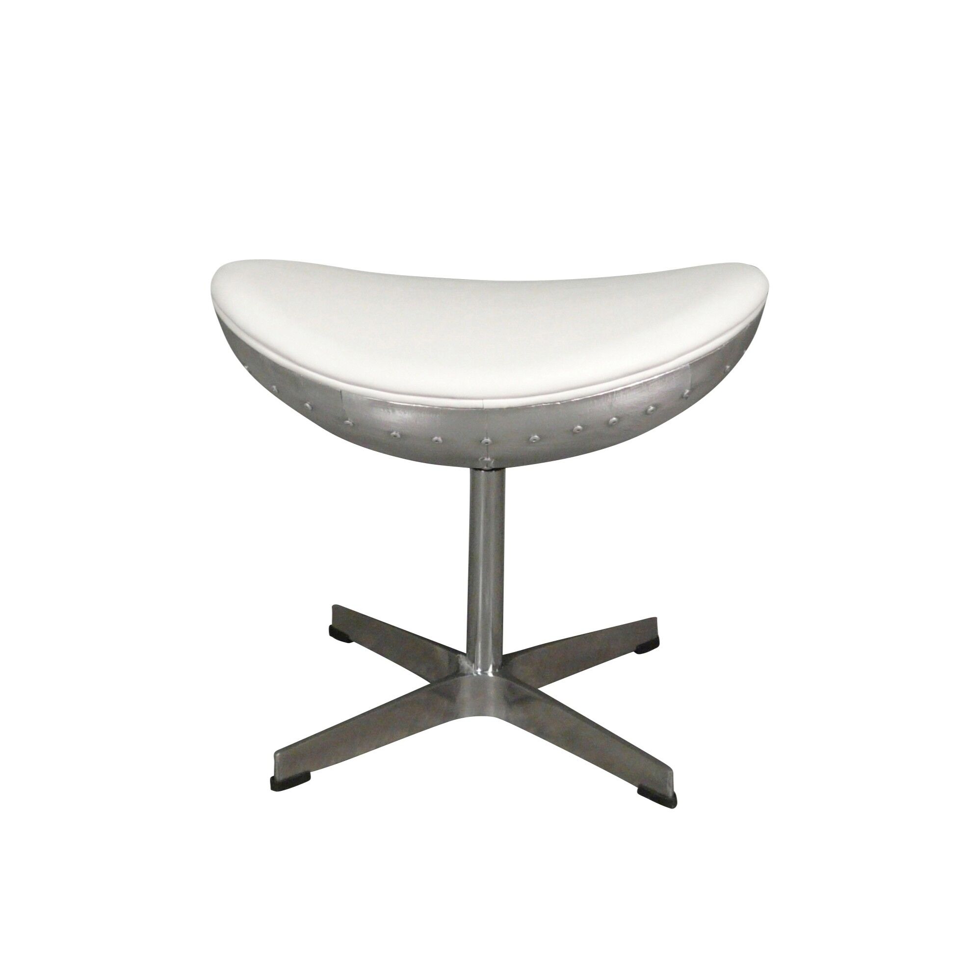 Repose pied pour fauteuil aviateur design blanc