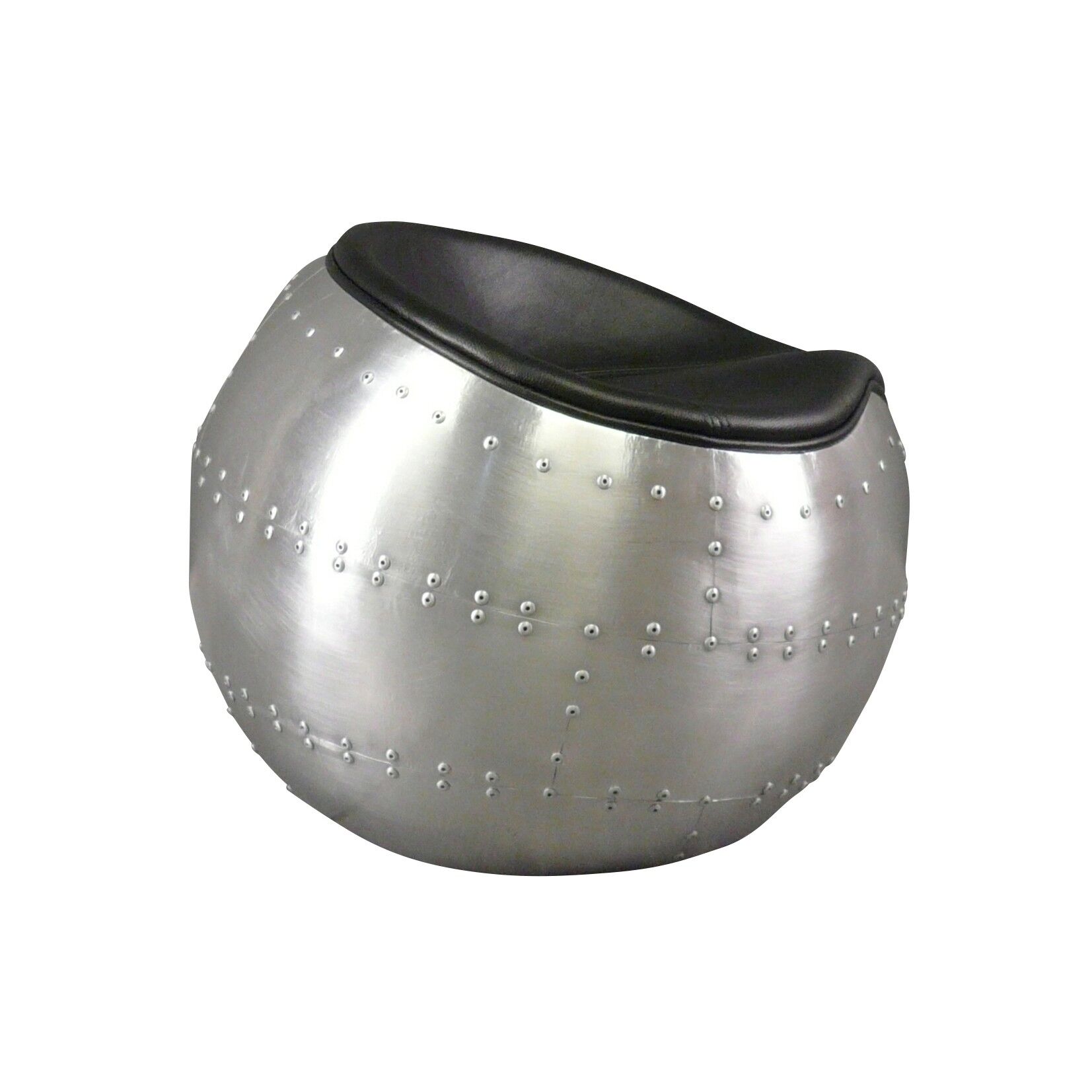 Pouf aviateur noir 2 Pouf aviateur noir - Fauteuils aviateur noir