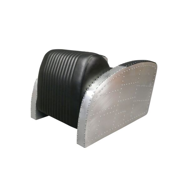 Fauteuil aviateur noir 3 Fauteuil aviateur noir - Mobilier aviator