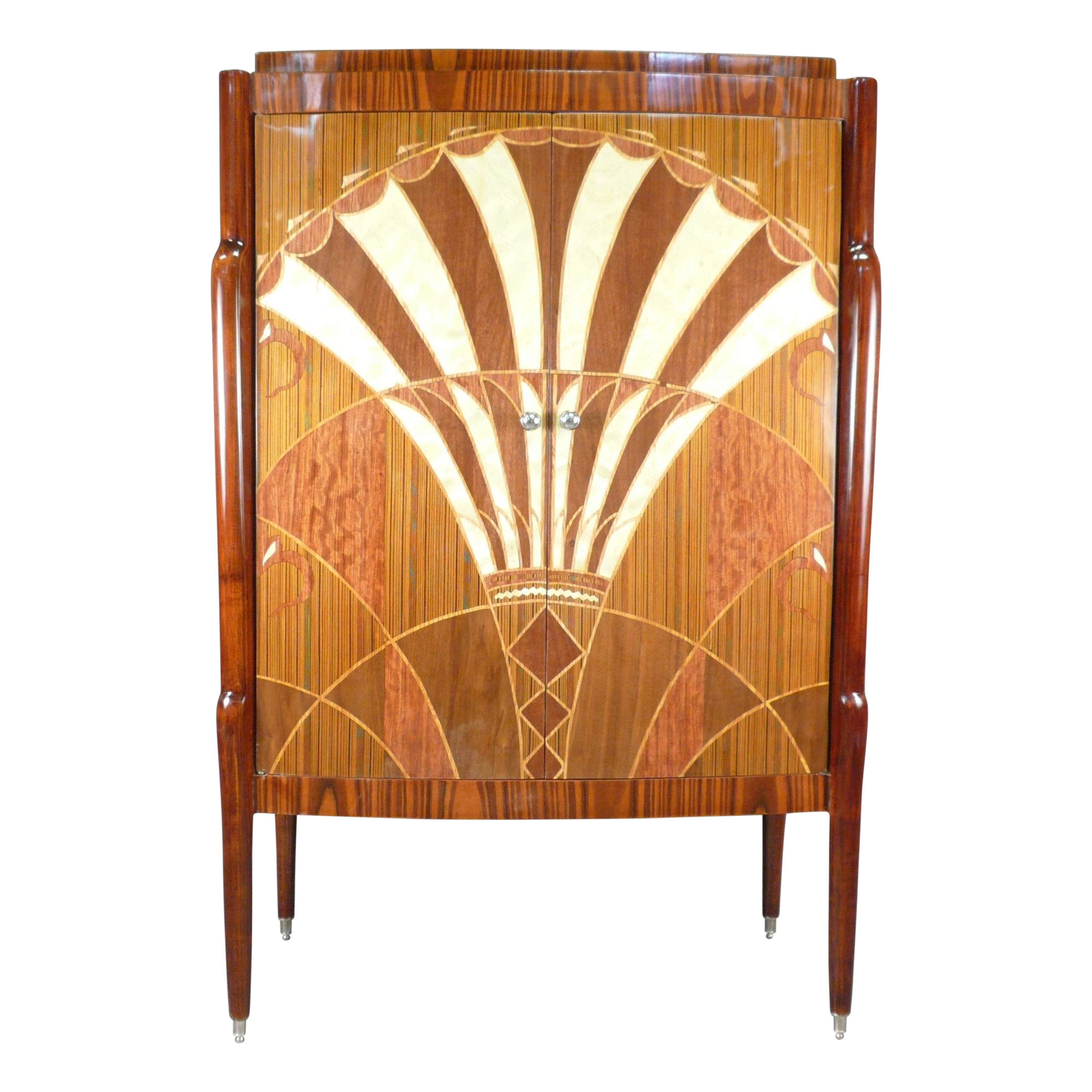 Buffet Bas Art Déco Wood Wood Des Années 30/40 - Bois Massif à Restaurer