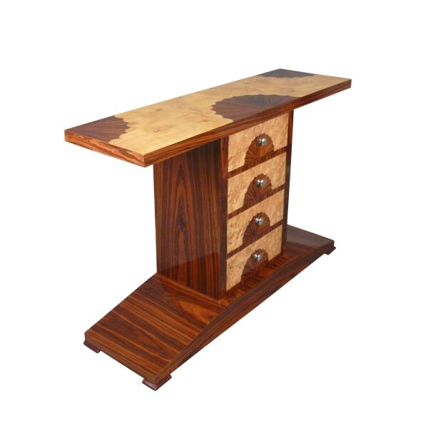 Console art déco 4 tiroirs 6 Console style 1930 art déco 4 tiroirs