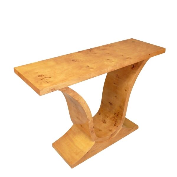 Console art déco en loupe d'orme 3 Console art déco 1920