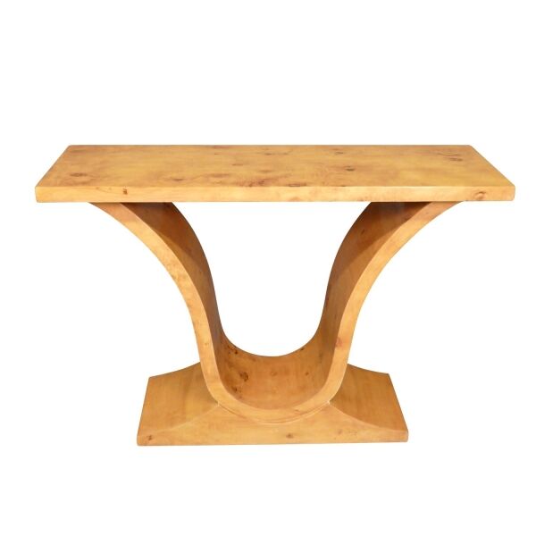 Console art déco en loupe d'orme 4 Console art déco en marqueterie