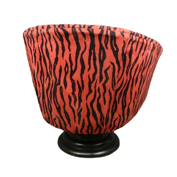 Fauteuil art déco Tulipe zébré rouge et noir 2 Fauteuil art déco Tulipe 1920 zébré rouge et noir