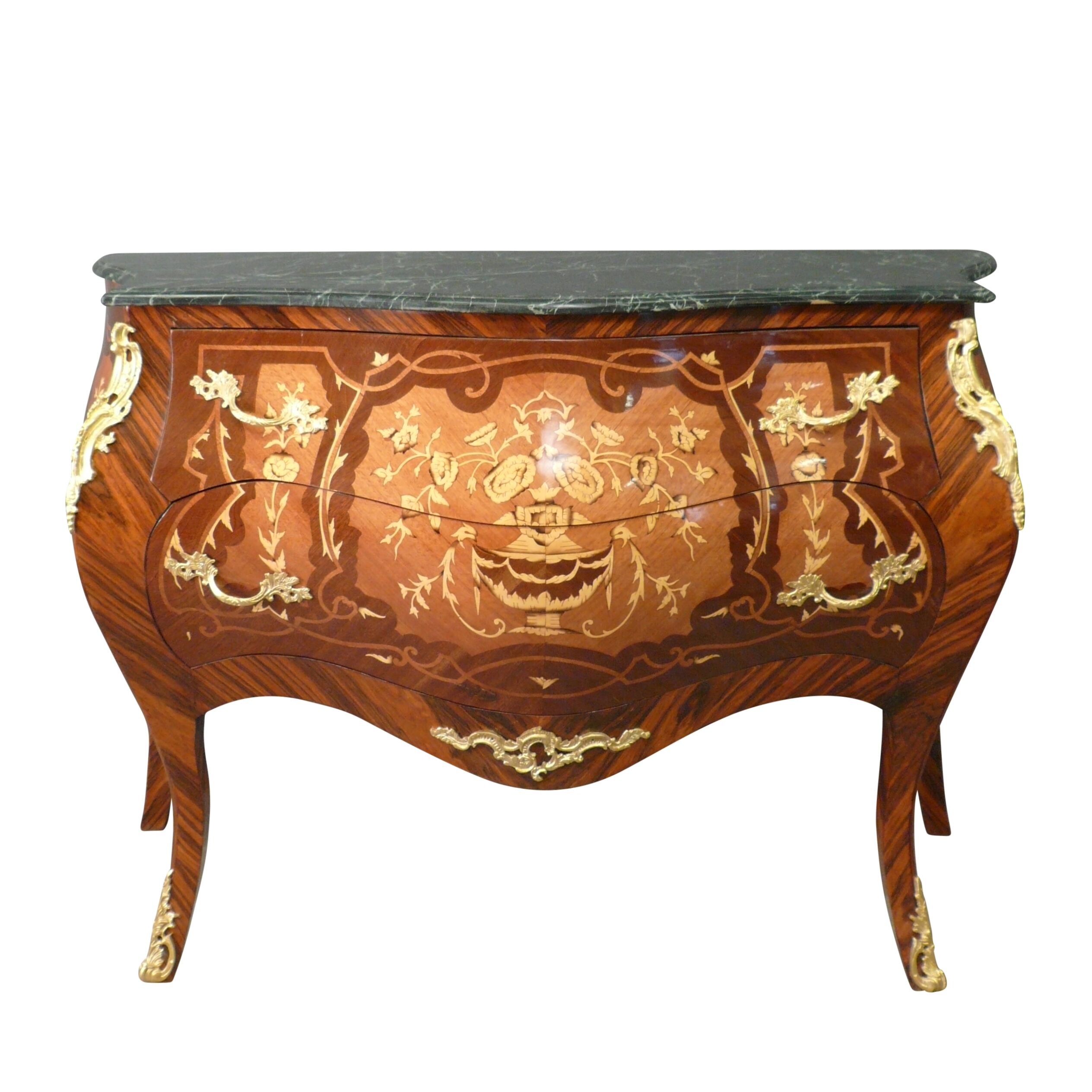 Commode Louis XV -  Grande commode Louis XV -  Marbre vert
