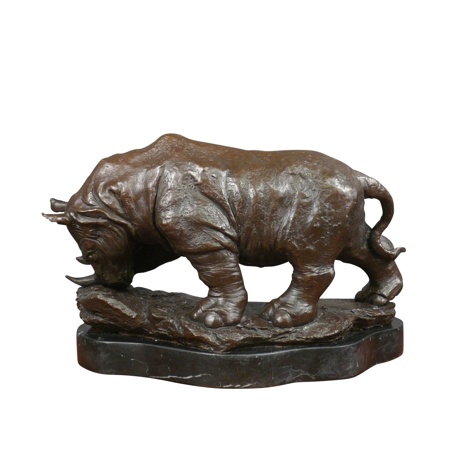 Statue en bronze - Le Rhinocéros 2 Statue bronze - Le Rhinocéros - Sculptures en bronze -