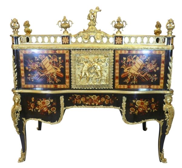 Reproduction du bureau du roi Louis XV à Versailles 2 Bureau Louis XV Versailles