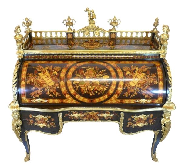 Reproduction du bureau du roi Louis XV à Versailles 5 Bureau Louis XV Versailles