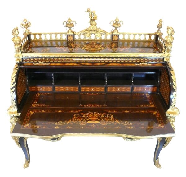Reproduction du bureau du roi Louis XV à Versailles 6 Bureau Louis XV Versailles