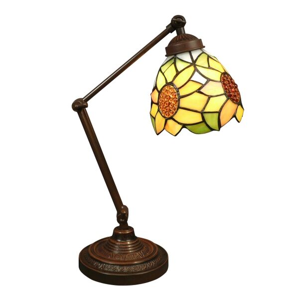 Tiffany lampe: Lampe type Tiffany de bureau style architecte